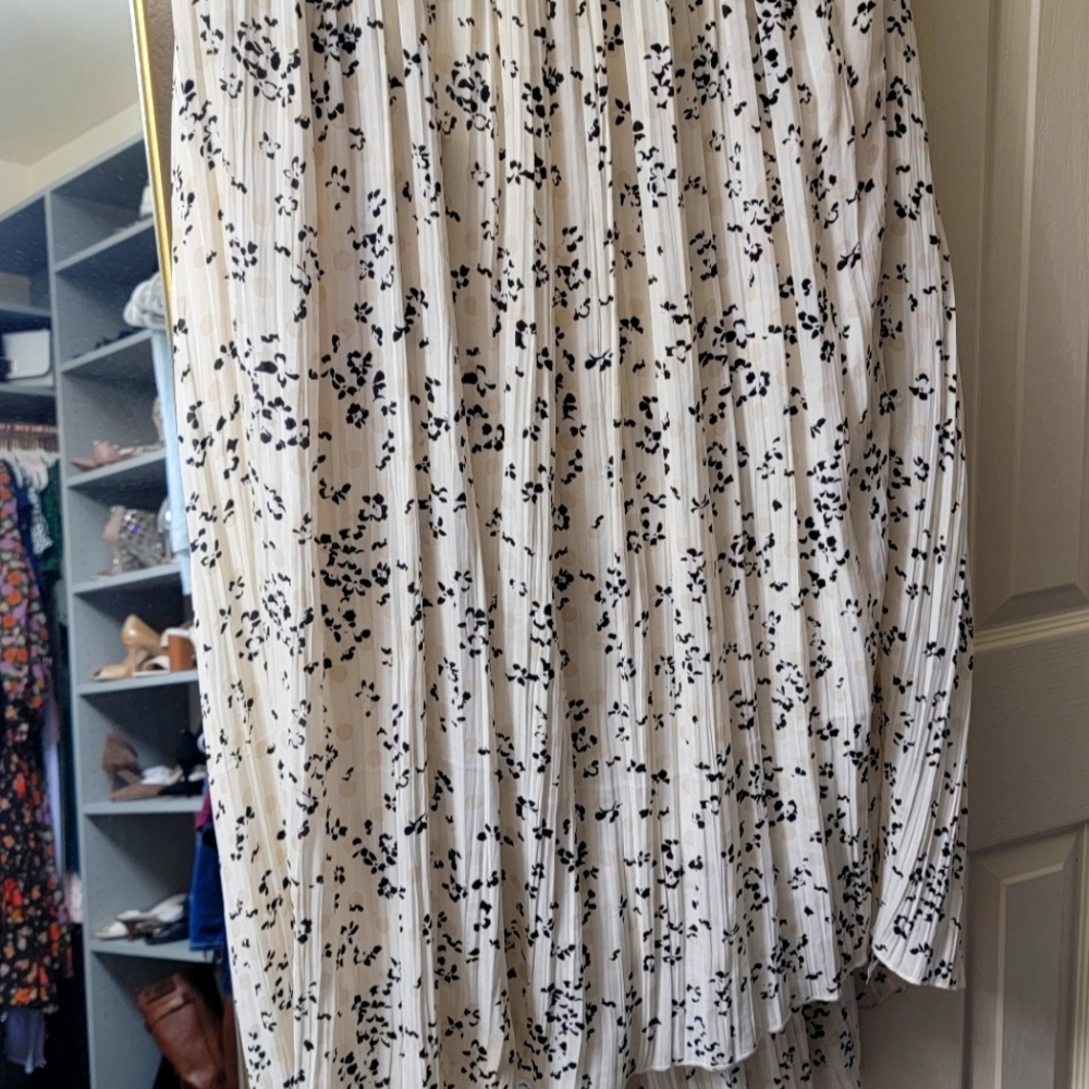 Maxi lined skirt